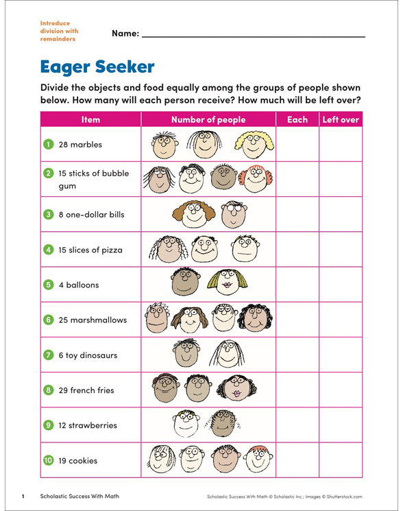 Division Story Problems Grade 3 Collection | Printable Leveled Learning