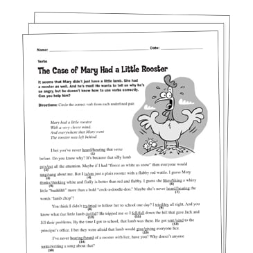 Subject Verb Agreement Grade 4 Collection Printable Leveled