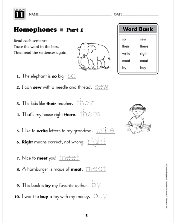 Homophones Grade 2 Collection | Printable Leveled Learning Collections