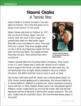 Naomi Osaka: A Tennis Star