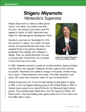 Biografía, Shigeru Miyamoto