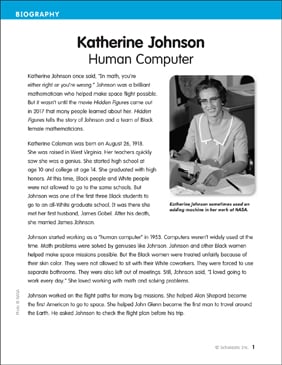 Katherine Johnson: A Trailblazing Human Computer