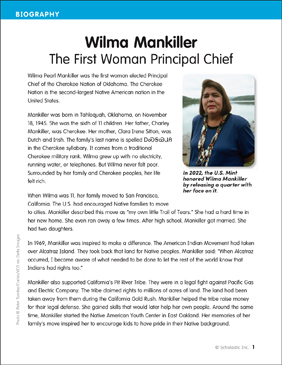 Wilma Mankiller: The First Woman Principal Chief