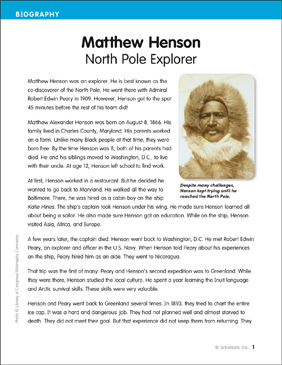 Matthew Henson: North Pole Explorer
