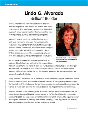 Linda G. Alvarado: Brilliant Builder