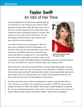 Taylor Swift: An Idol of Her Time