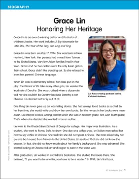 Grace Lin: Honoring Her Heritage