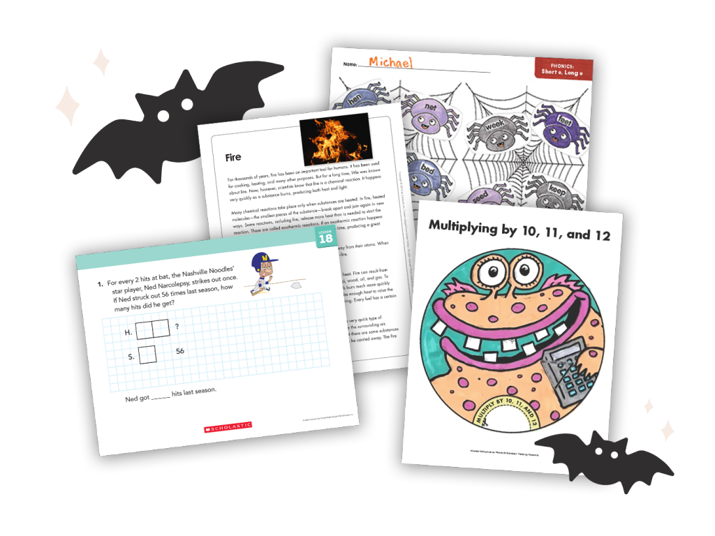 Images of Halloween-themed Printables