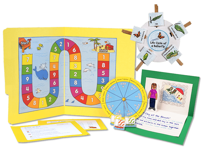Image of colorful educational materials for children