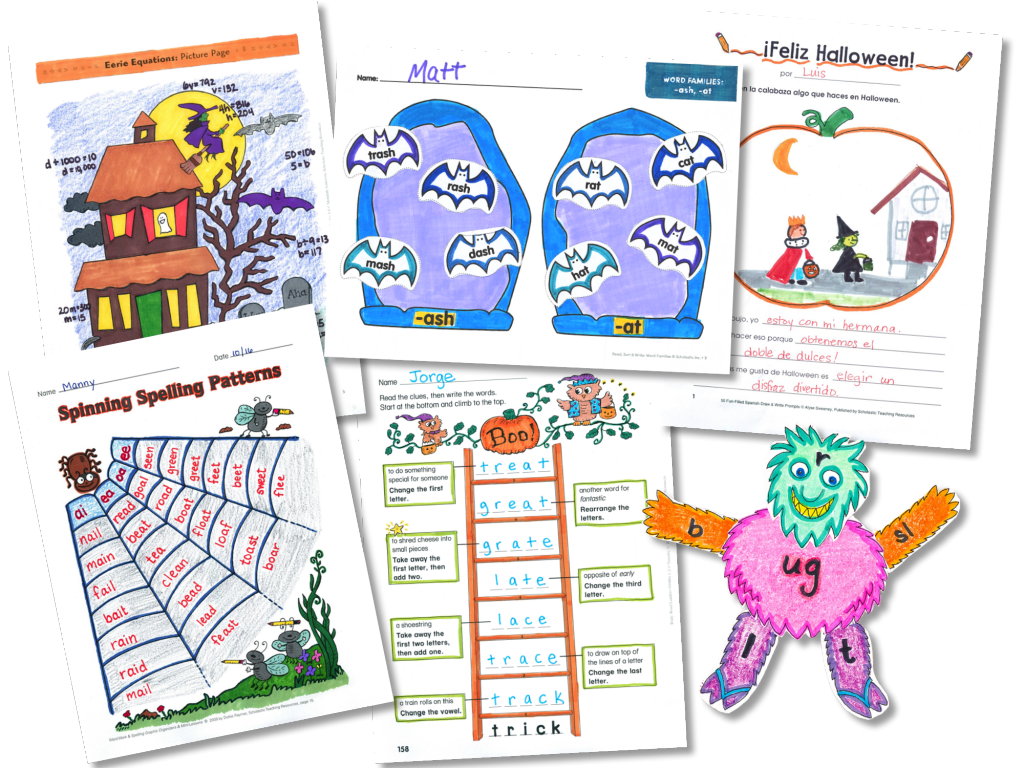 Image of Halloween-themed learning resources