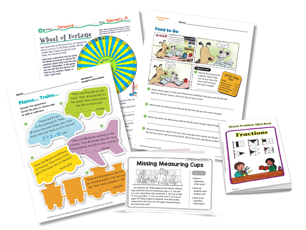 Image of math worksheets