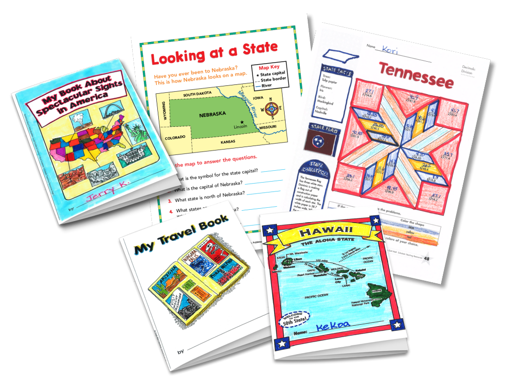 Image of printables about travel and state facts