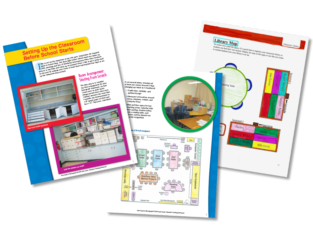 Image of printable classroom organization tools and teacher resources