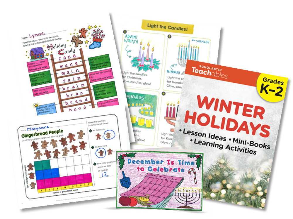 Image of printables about winter holidays