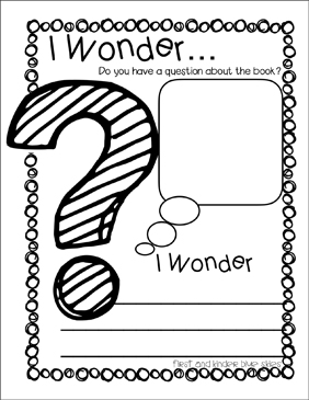 I Wonder... Reading Response